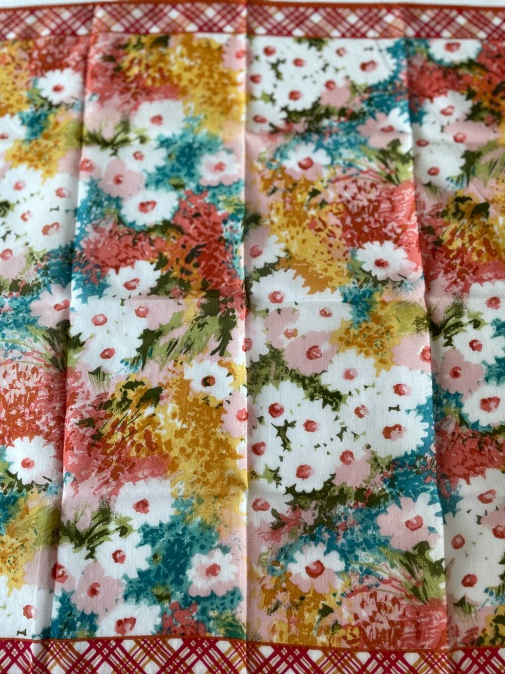 Vintage Valentino Garavani Floral Cotton Scarf - Picture 6 of 14